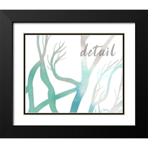 Detail Tree Black Modern Wood Framed Art Print with Double Matting by Fay, Mela