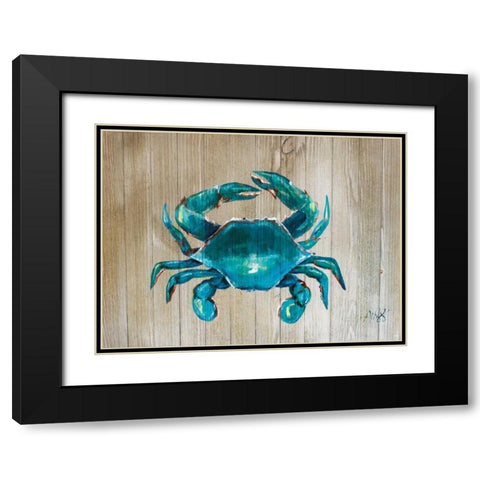 Crab Black Modern Wood Framed Art Print with Double Matting by Strong, Molly Susan