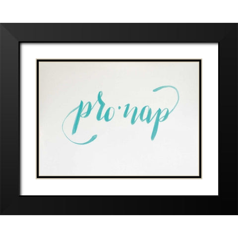 Pro-Nap Black Modern Wood Framed Art Print with Double Matting by Strong, Molly Susan