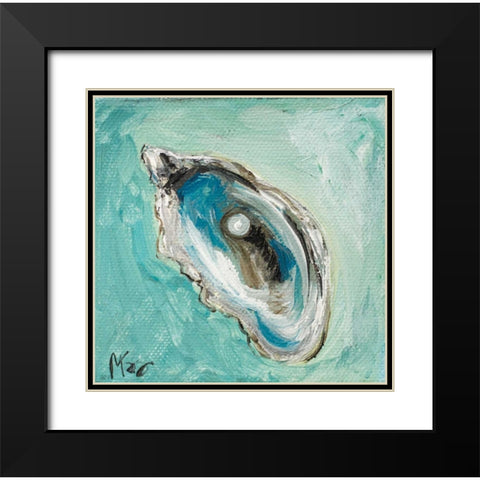 Pearl in Oyster Black Modern Wood Framed Art Print with Double Matting by Strong, Molly Susan