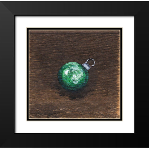 Green Bulb Black Modern Wood Framed Art Print with Double Matting by Strong, Molly Susan