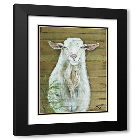 Beardsly Black Modern Wood Framed Art Print with Double Matting by Strong, Molly Susan