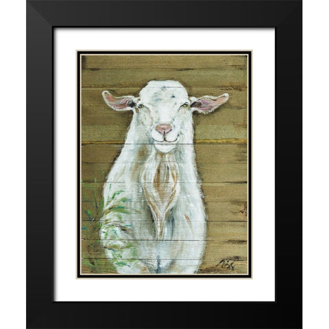 Beardsly Black Modern Wood Framed Art Print with Double Matting by Strong, Molly Susan