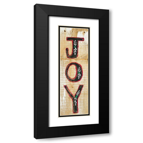 Joy Black Modern Wood Framed Art Print with Double Matting by Strong, Molly Susan
