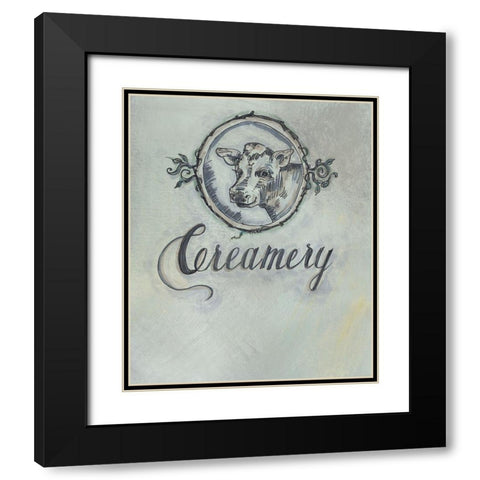 Creamery Black Modern Wood Framed Art Print with Double Matting by Strong, Molly Susan