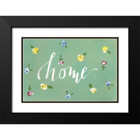 Home Black Modern Wood Framed Art Print with Double Matting by Strong, Molly Susan