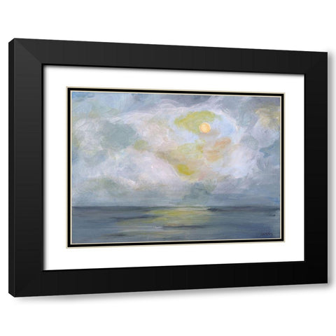 Moonlight II Black Modern Wood Framed Art Print with Double Matting by Strong, Molly Susan