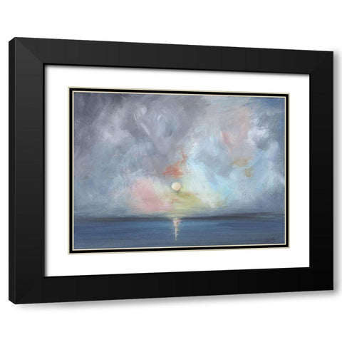 Moonlight III Black Modern Wood Framed Art Print with Double Matting by Strong, Molly Susan
