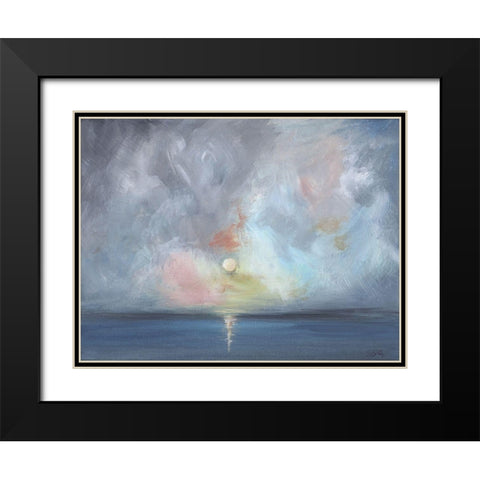 Moonlight III Black Modern Wood Framed Art Print with Double Matting by Strong, Molly Susan