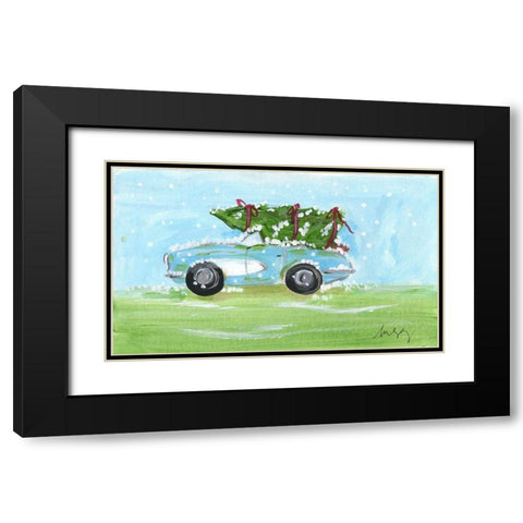 Convertible Christmas Black Modern Wood Framed Art Print with Double Matting by Strong, Molly Susan