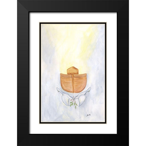 Ark Black Modern Wood Framed Art Print with Double Matting by Strong, Molly Susan