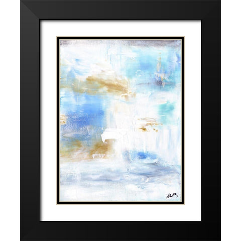 Ocean Abstract IV Black Modern Wood Framed Art Print with Double Matting by Strong, Molly Susan