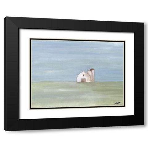 Barn II Black Modern Wood Framed Art Print with Double Matting by Strong, Molly Susan