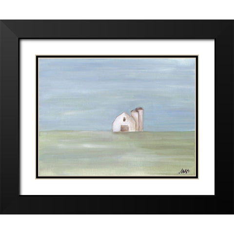 Barn II Black Modern Wood Framed Art Print with Double Matting by Strong, Molly Susan