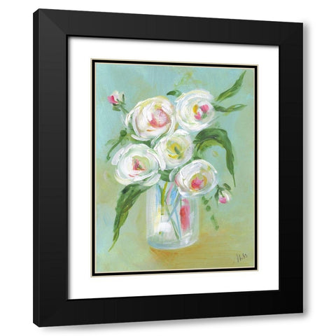 Floral Still Life III Black Modern Wood Framed Art Print with Double Matting by Strong, Molly Susan