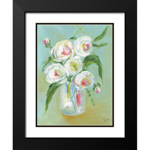 Floral Still Life III Black Modern Wood Framed Art Print with Double Matting by Strong, Molly Susan