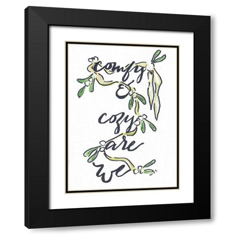 Comfy and Cozy Black Modern Wood Framed Art Print with Double Matting by Strong, Molly Susan