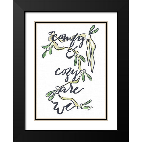 Comfy and Cozy Black Modern Wood Framed Art Print with Double Matting by Strong, Molly Susan