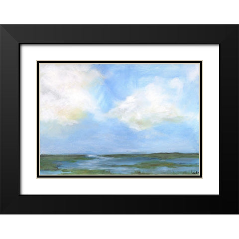 Mid Day Peace Black Modern Wood Framed Art Print with Double Matting by Strong, Molly Susan