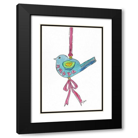 Ornament IV Black Modern Wood Framed Art Print with Double Matting by Strong, Molly Susan