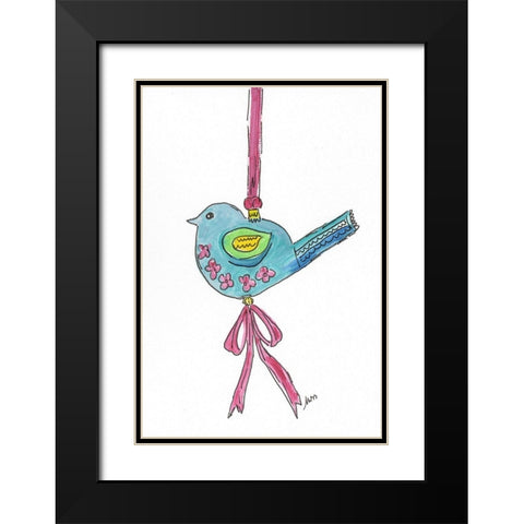 Ornament IV Black Modern Wood Framed Art Print with Double Matting by Strong, Molly Susan