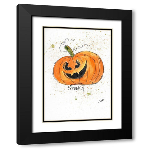 Spooky Black Modern Wood Framed Art Print with Double Matting by Strong, Molly Susan