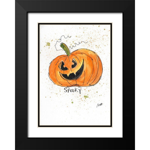 Spooky Black Modern Wood Framed Art Print with Double Matting by Strong, Molly Susan