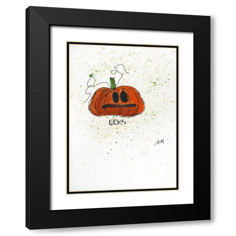 Eeks Black Modern Wood Framed Art Print with Double Matting by Strong, Molly Susan