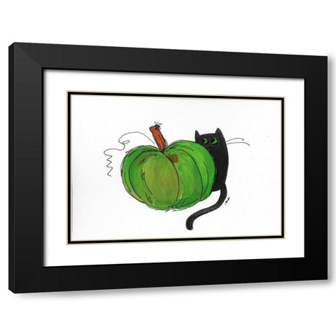 Peek a Boo IV Black Modern Wood Framed Art Print with Double Matting by Strong, Molly Susan