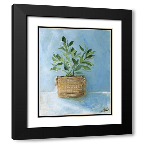 Potted Plant Black Modern Wood Framed Art Print with Double Matting by Strong, Molly Susan
