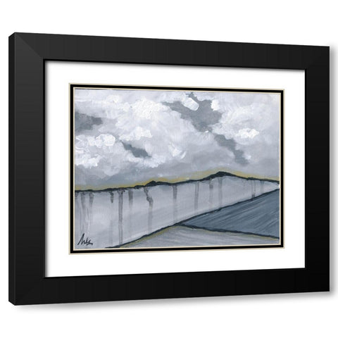 Contemporary Landscape Black Modern Wood Framed Art Print with Double Matting by Strong, Molly Susan