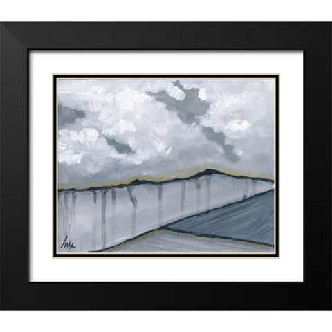 Contemporary Landscape Black Modern Wood Framed Art Print with Double Matting by Strong, Molly Susan