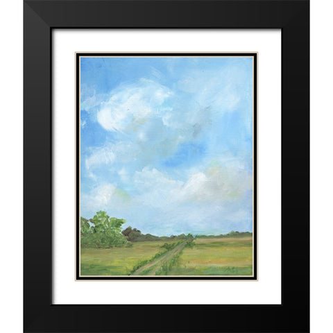 Road Less Traveled Black Modern Wood Framed Art Print with Double Matting by Strong, Molly Susan
