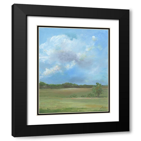 Pasture III Black Modern Wood Framed Art Print with Double Matting by Strong, Molly Susan
