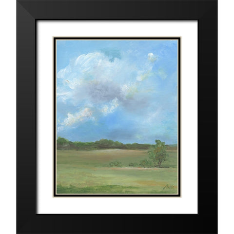 Pasture III Black Modern Wood Framed Art Print with Double Matting by Strong, Molly Susan