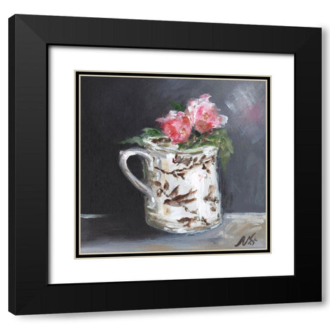Brown Bird Pitcher Black Modern Wood Framed Art Print with Double Matting by Strong, Molly Susan