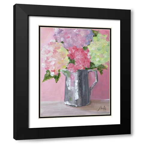 Perfectly Pink Black Modern Wood Framed Art Print with Double Matting by Strong, Molly Susan