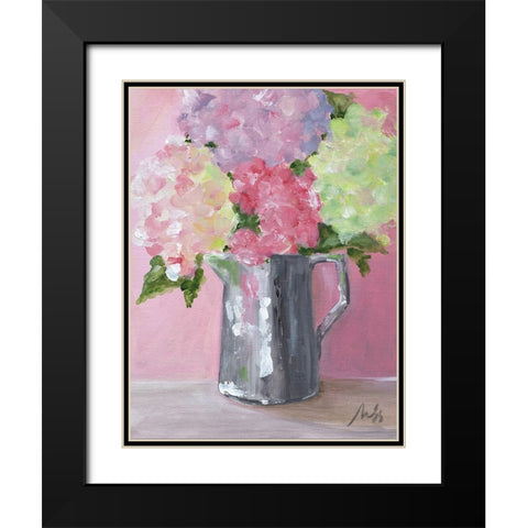 Perfectly Pink Black Modern Wood Framed Art Print with Double Matting by Strong, Molly Susan