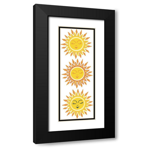 My Three Suns Black Modern Wood Framed Art Print with Double Matting by Rupp, Mariah