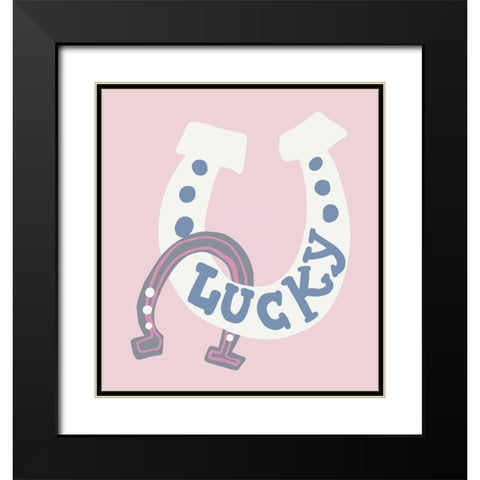 Lucky Black Modern Wood Framed Art Print with Double Matting by Rupp, Mariah