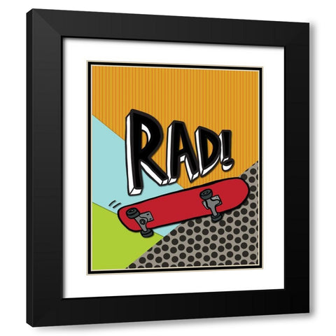Rad Black Modern Wood Framed Art Print with Double Matting by Rupp, Mariah