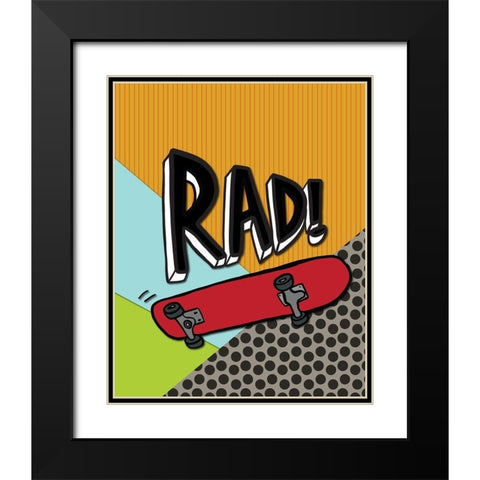 Rad Black Modern Wood Framed Art Print with Double Matting by Rupp, Mariah