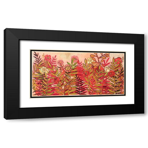 Pink Black Modern Wood Framed Art Print with Double Matting by Rupp, Mariah