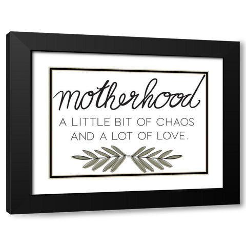 Motherhood Black Modern Wood Framed Art Print with Double Matting by Rupp, Mariah