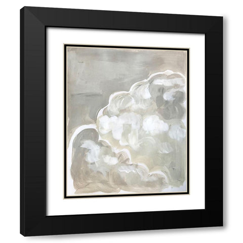 Clouds Black Modern Wood Framed Art Print with Double Matting by Rupp, Mariah