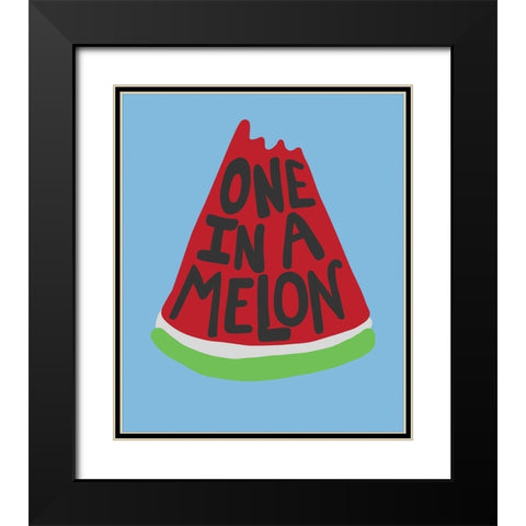 One in a Melon II Black Modern Wood Framed Art Print with Double Matting by Rupp, Mariah