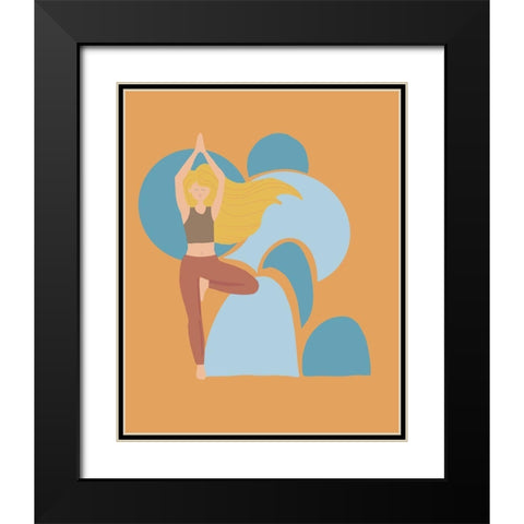 Tree Pose Black Modern Wood Framed Art Print with Double Matting by Rupp, Mariah