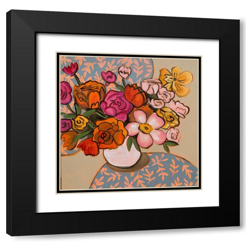 Retro Betty Black Modern Wood Framed Art Print with Double Matting by Rupp, Mariah