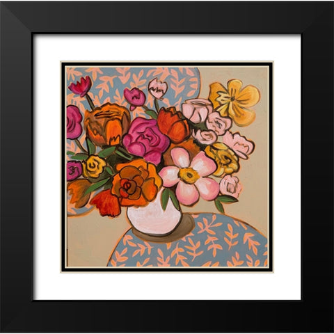 Retro Betty Black Modern Wood Framed Art Print with Double Matting by Rupp, Mariah