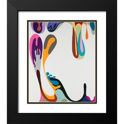 Islands Black Modern Wood Framed Art Print with Double Matting by Zinn, Mary